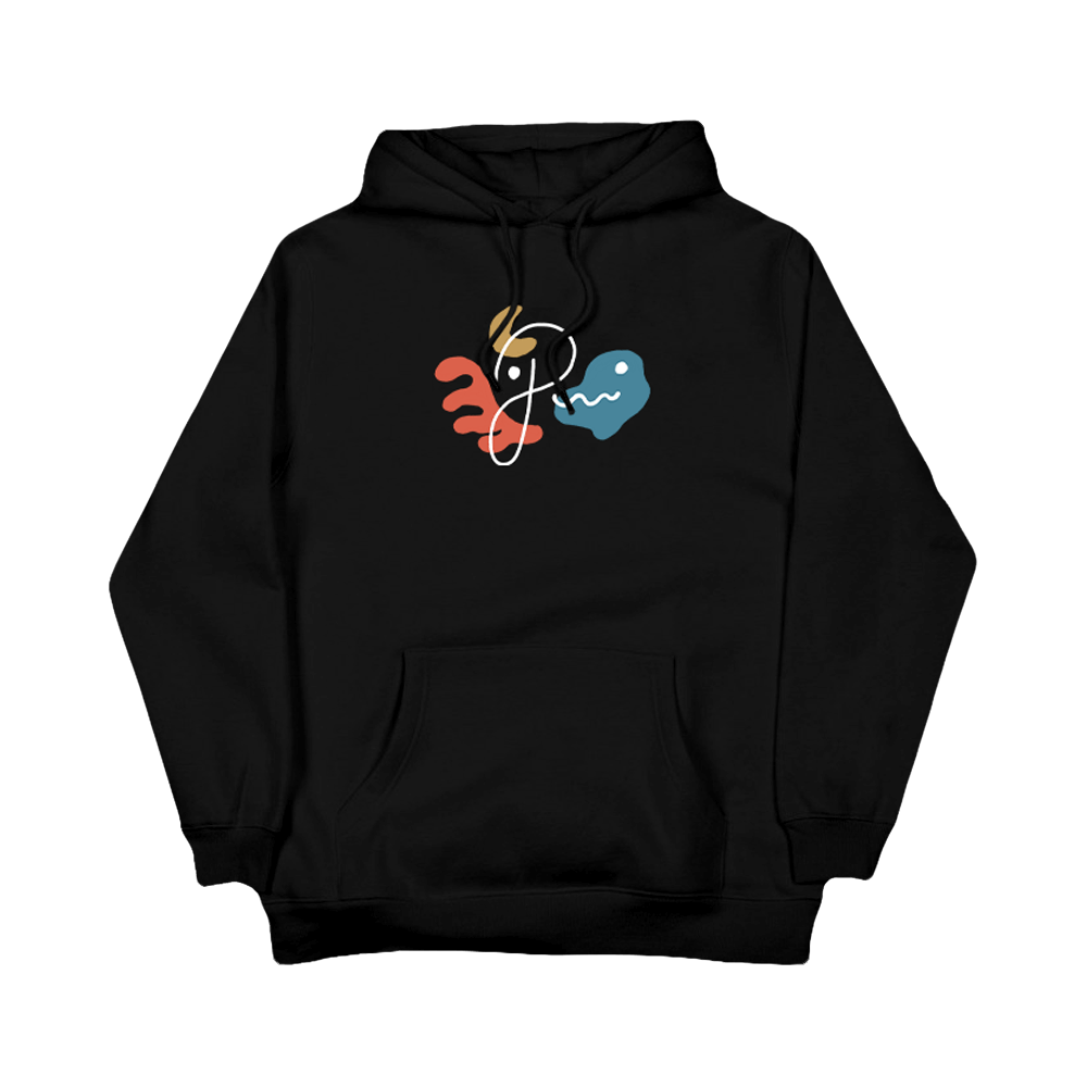 Abstract Signature Hood - Black