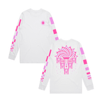 Pink Mosaic Longsleeve - White
