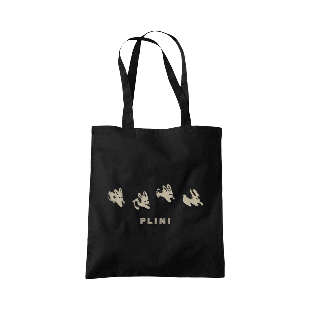 Rabbits Tote Bag - Black
