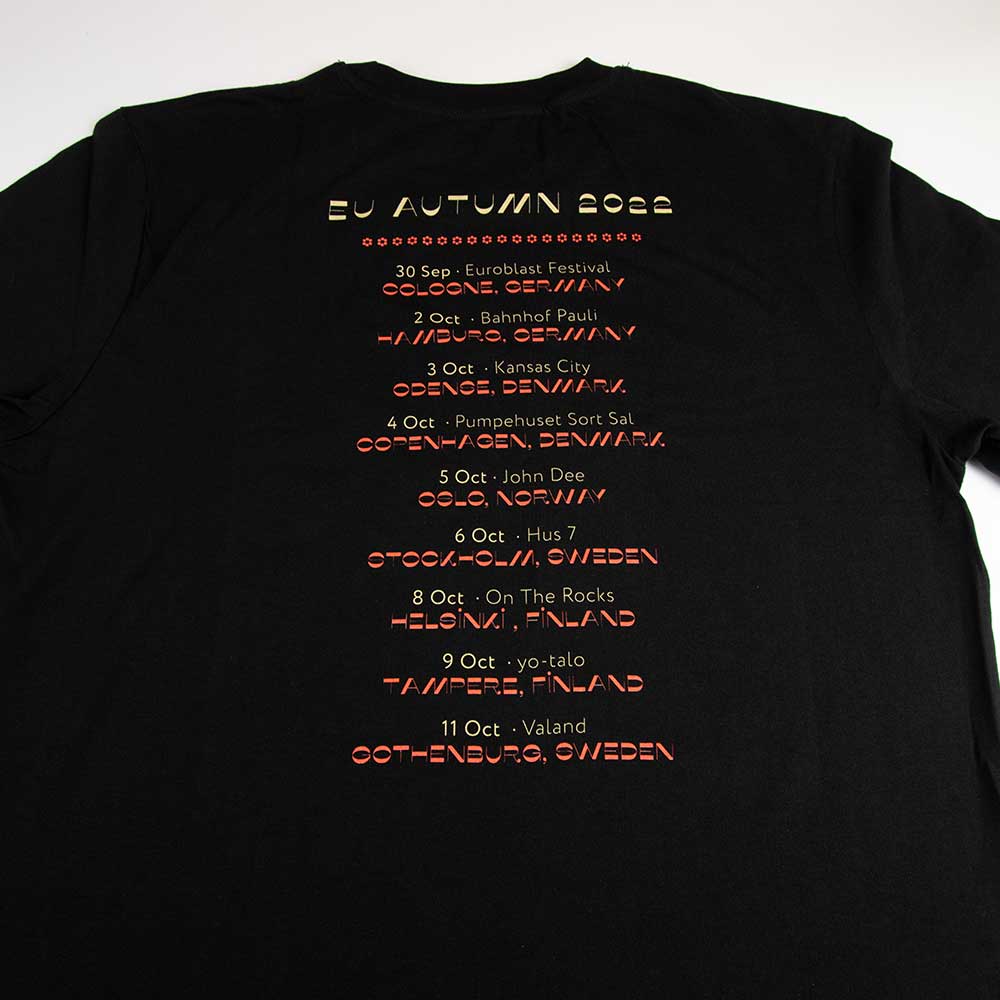 EU Autumn 2022 Tour Tee - Black